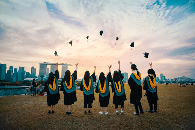 Graduates celebrating academic excellence